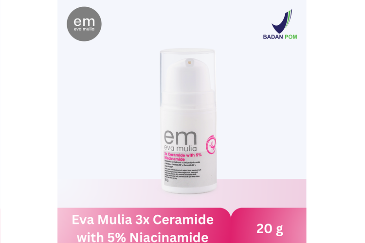 Moisturizer Eva Mulia 3x Ceramide with 5% Niacinamide 