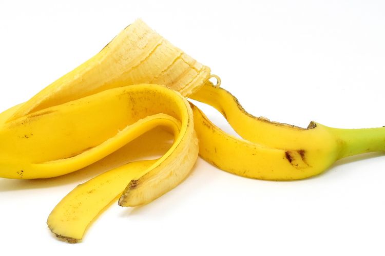 Ilustrasi kulit pisang. 