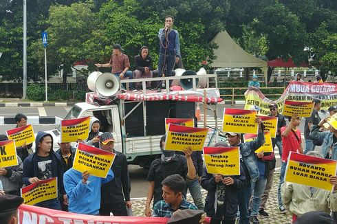 Aksi di KPK, Generasi Muda Golkar Minta Novanto Segera Ditangkap