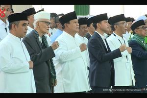 Prabowo Hadiri Muktamar ke-35 NU, Diapit Miftachul Akhyar dan Gibran