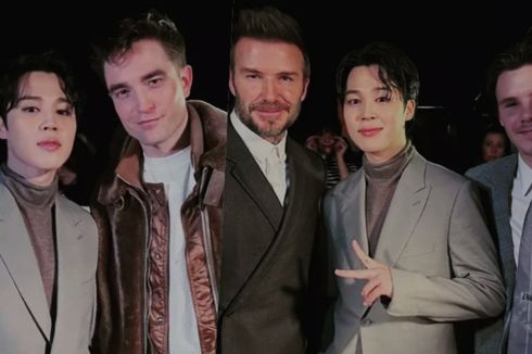 Jimin BTS Foto Bareng Robert Pattinson hingga David Beckham di Paris Fashion Week 2023