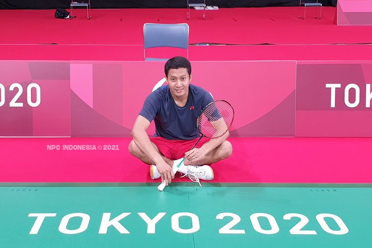 Tunggal putra Indonesia, Fredy Setiawan, tampil di Paralimpiade Tokyo 2020.