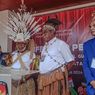 Pakai Mahkota Berbulu Kasuari Putih, Romanus- Albertus Mendaftarkan Diri ke KPU untuk Pilkada Papua Selatan