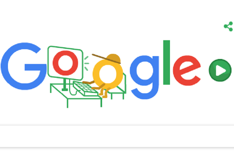 Google doodle hari ini ajak pengguna main game coding. 