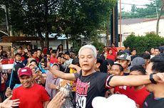 Ganjar Lari Pagi di Alun-alun Kota Serang, Diteriaki Presiden