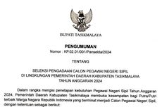 Seleksi CPNS 2024 Pemkab Tasikmalaya, Cek Daftar Formasi yang Dibutuhkan