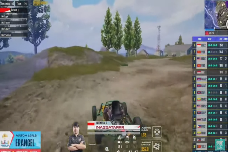 Keseruan pertandingan hari terakhir babak Final PUBG Mobile di SEA Games 2023