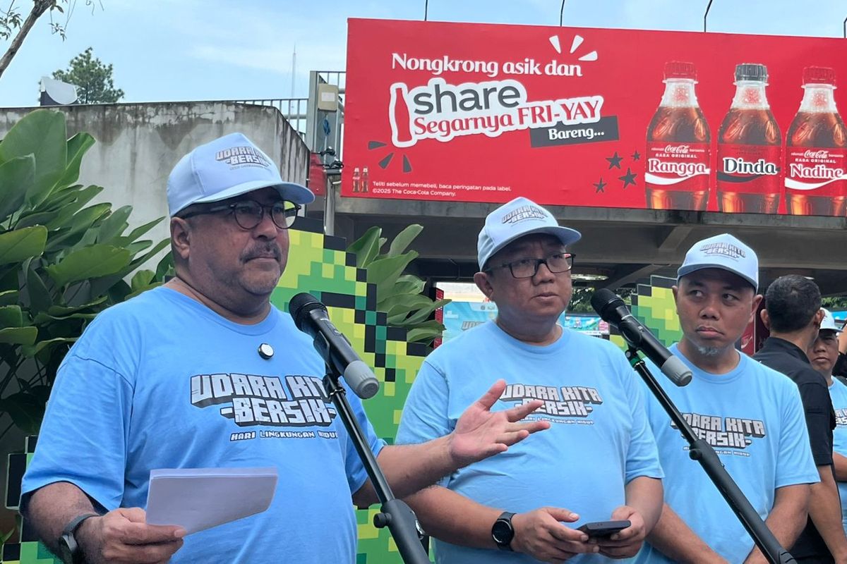 Wakil Gubernur Jakarta Rano karno menghadiri acara Hari Lingkungan Hidup bertajuk “Udara Kita Bersih” yang digelar di Taman Literasi Blok M, Jakarta Selatan, Sabtu (21/6/2025).