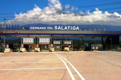 Viral, Foto Gerbang Tol Salatiga dengan Latar Belakang Gunung Merbabu