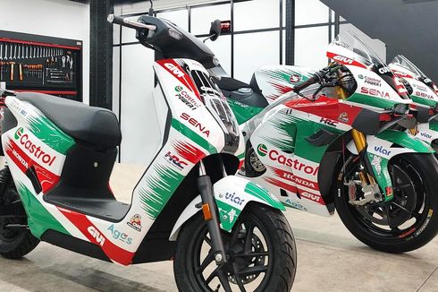 Potret Honda EM1 e: jadi Motor Pit LCR Honda, Kelir Hijau dan Merah