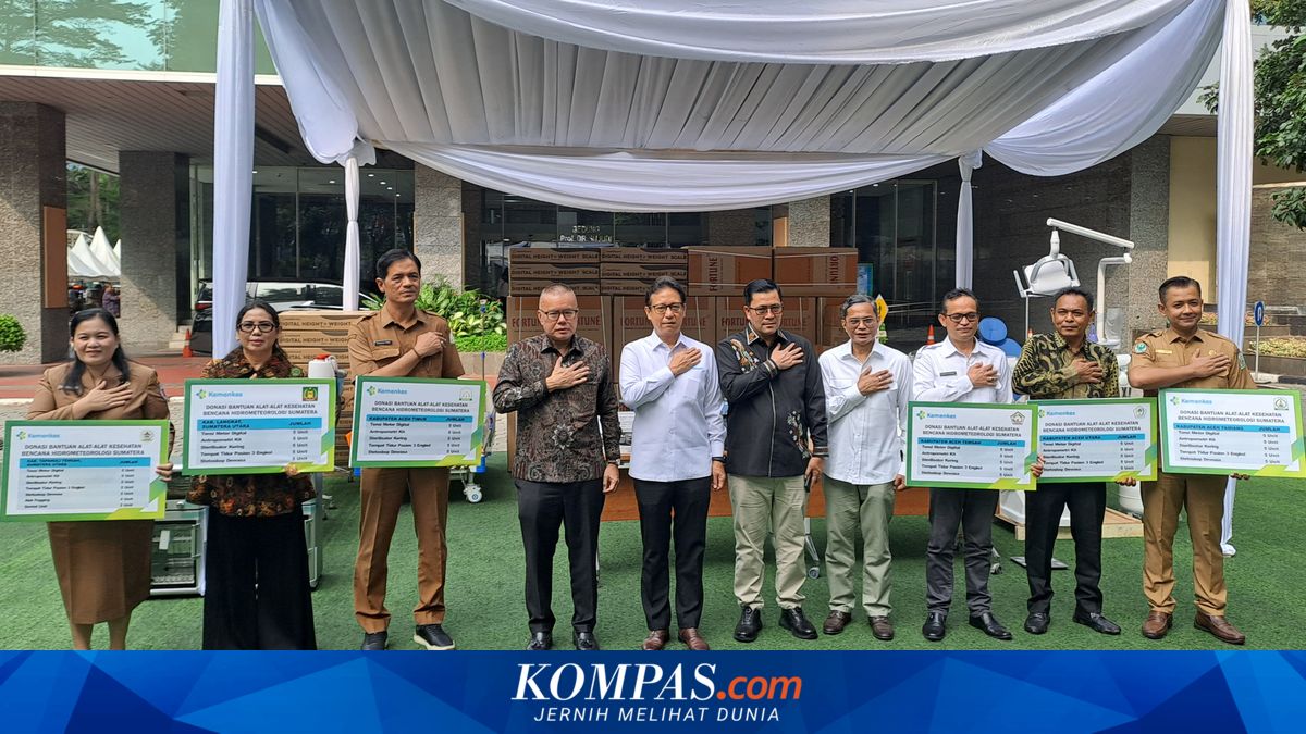 Kemenkes Salurkan Donasi Alkes Rp 1,5 Miliar untuk Pemulihan Usai Banjir Sumatera