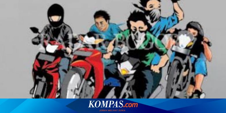 Konvoi Bawa Sajam, Geng Motor Remaja di Lampung Menangis Saat Ditangkap - Kompas.com - Kompas.com