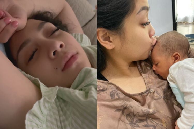 Momen saat Nagita Slavina tidur sambil mendengkur direkam oleh Raffi Ahmad.