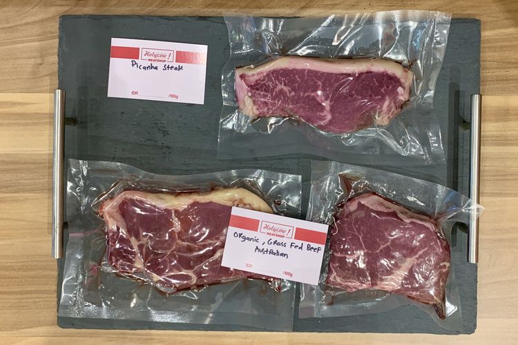 Jenis daging yang dijual di meat shop Steak Hotel by HOLYCOW!.