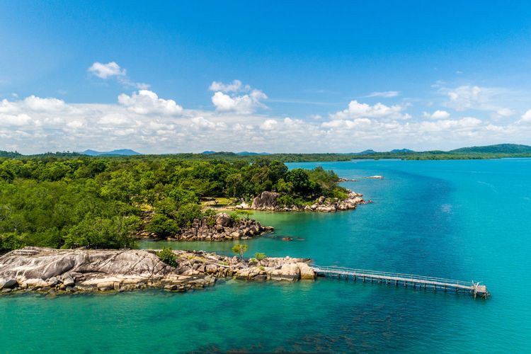 The idyllic island of Belitung in eastern Sumatra transformed itself from a mining area to a picturesque tourist destination in Indonesia.