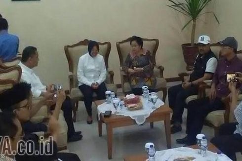 Ke Surabaya, Megawati Disambut Risma, Gus Ipul hingga Anas