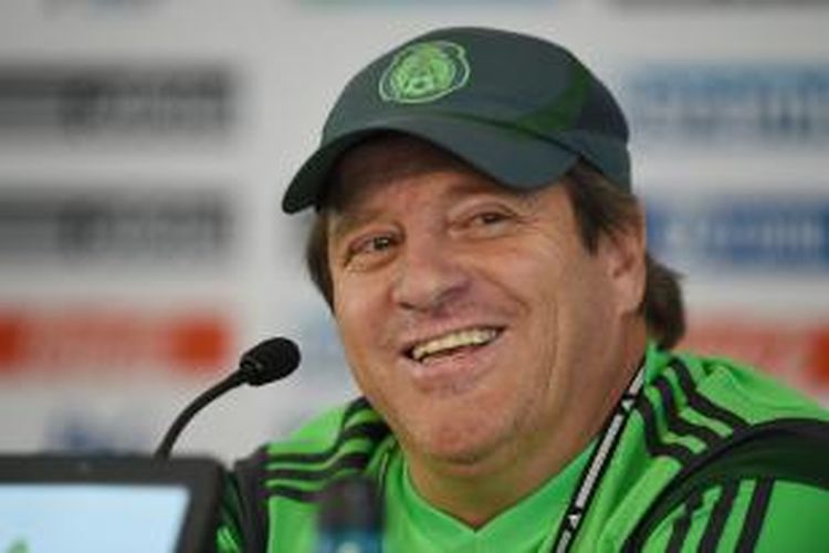 Pelatih tim nasional Meksiko, Miguel Herrera.