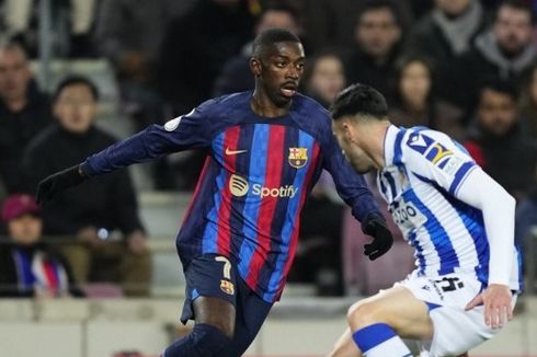 Barcelona Vs Real Sociedad, Dembele Selalu Bikin Bek Lawan Menderita