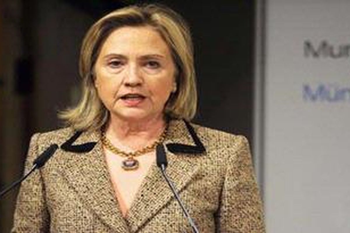 Menlu AS Hillary Clinton di Munich, Jerman