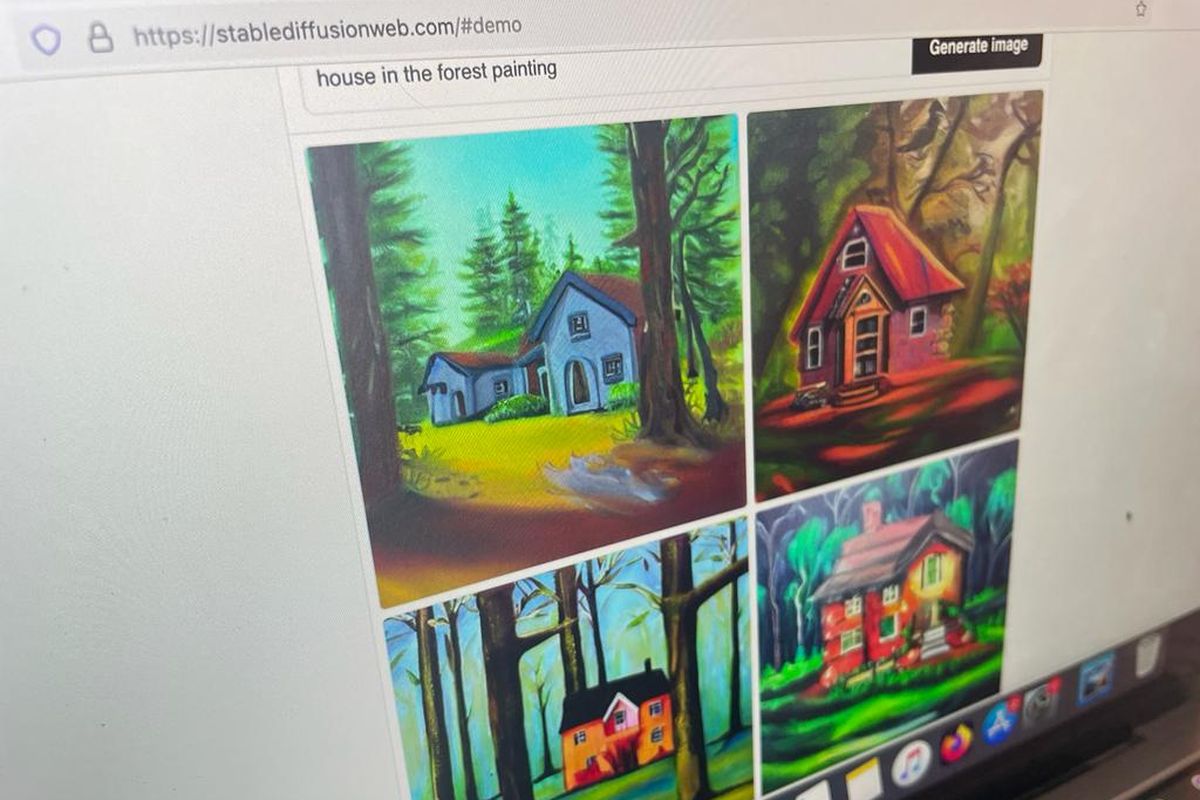Ilustrasi salah satu platform AI Art Generator, Stable Diffusion.