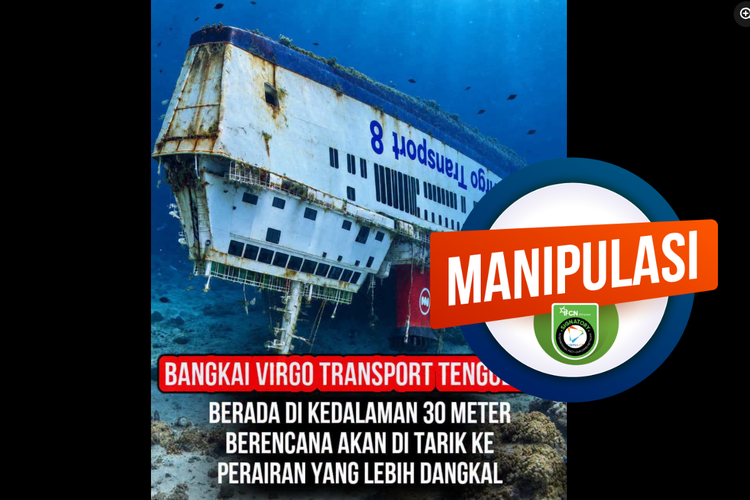 INFOGRAFIK: Konten Bangkai KMP Virgo Transport 8 Ini Rekayasa AI