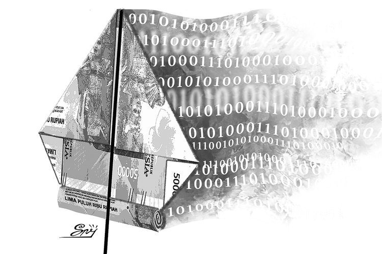 Ilustrasi inklusi keuangan di era digital.