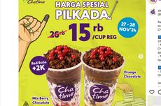 Promo Makanan dan Minuman pada Pilkada 2024, Ada Chatime, HokBen, dan Marugame Udon