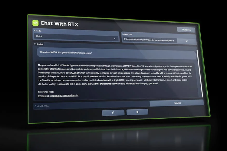 Nvidia merilis aplikasi chatbot bernama Chat with RTX