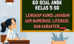 60 Soal ANBK Kelas 5 SD Lengkap Kunci Jawaban AKM Numerasi, Literasi, dan Karakter 