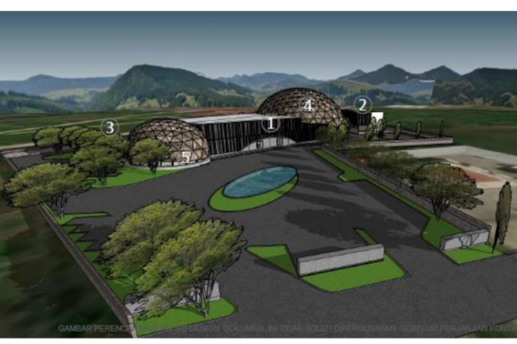 Rencana desain Youth Creative Hub di Kota Jayapura, Provinsi Papua.