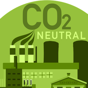 Ilustrasi bursa karbon, perdagangan karbon, kredit karbon .