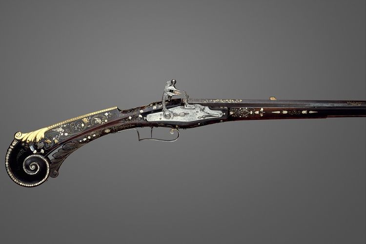 Pistol flintlock Raja Louis XIII. [The Met Museum Via Oldest.org]