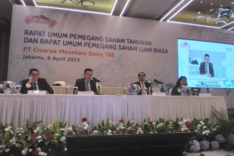 Public expose PT Cisarua Mountain Dairy (CMRY) di Jakarta, Kamis (6/4/2023)
