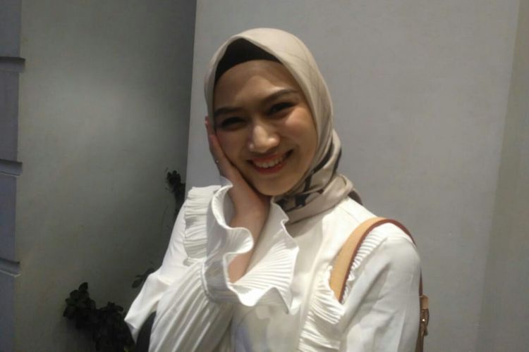 Melody Eks JKT48 saat ditemui dalam sebuah acara di kawasan Petogogan, Kebayoran Baru, Jakarta Selatan, Senin (29/4/2019).
