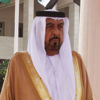 Presiden Uni Emirat Arab (UEA) sekaligus Penguasa Abu Dhabi Syekh Khalifa Bin Zayed Al-Nahyan pada 2010.