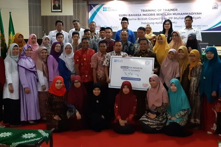 British Council dan Dikdasmen Muhammadiyah meluncurkan program English for Indonesia di Makassar (26/2/2019).