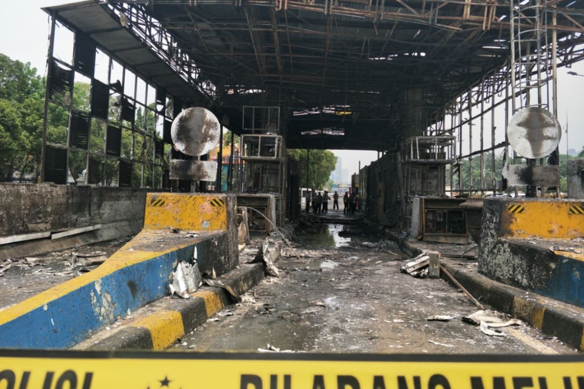 GT Slipi 2 yang terbakar pada Kamis (27/9/2018).
