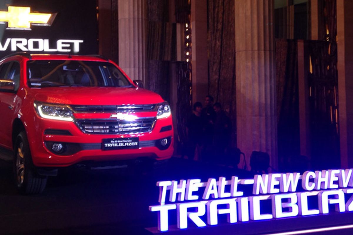 SUV baru GM Indonesia meluncur, All New Chevrolet TrailBlazer di Jakarta, Kamis (23/2/2017).