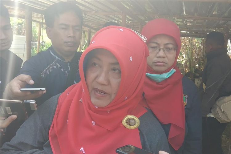 Kepala Dinas Peternakan, Ketahanan Pangan dan Perikanan (Dispertan KPP) Kota Surakarta, Weny Ekayanti di Solo, Jawa Tengah, Jumat (9/8/2019).