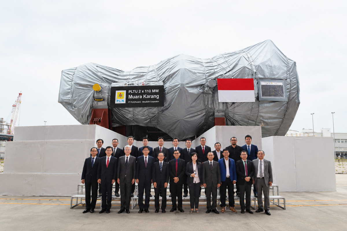  M701F gas turbine for Muara Karang Block 3 Power Plant.