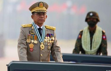 Pemimpin Junta Militer Myanmar, Jenderal Min Aung Hlaing. 