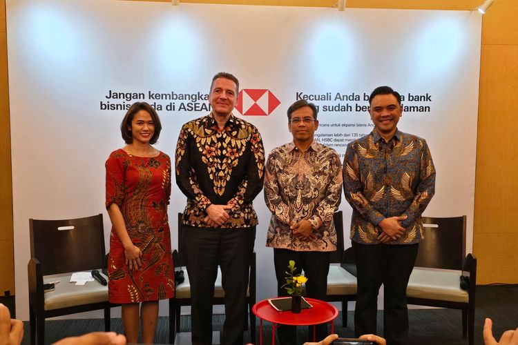 Konferensi pers HSBC Indonesia, Rabu (27/3/2024).