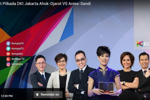 Simak Live Streaming Pilkada DKI dan Quick Count Kompas