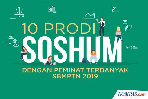INFOGRAFIK: 10 Prodi Soshum dengan Peminat Terbanyak SBMPTN 2019