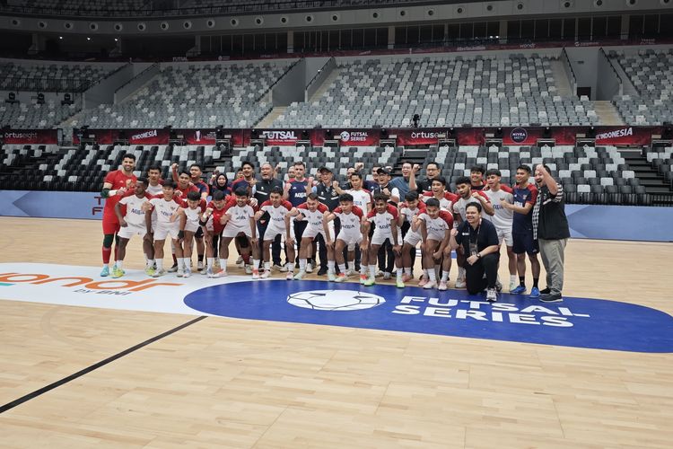 CdM Indonesia untuk SEA Games 2025, Bayu Priawan Djokosoetono, meninjau persiapan Timnas Futsal Indonesia