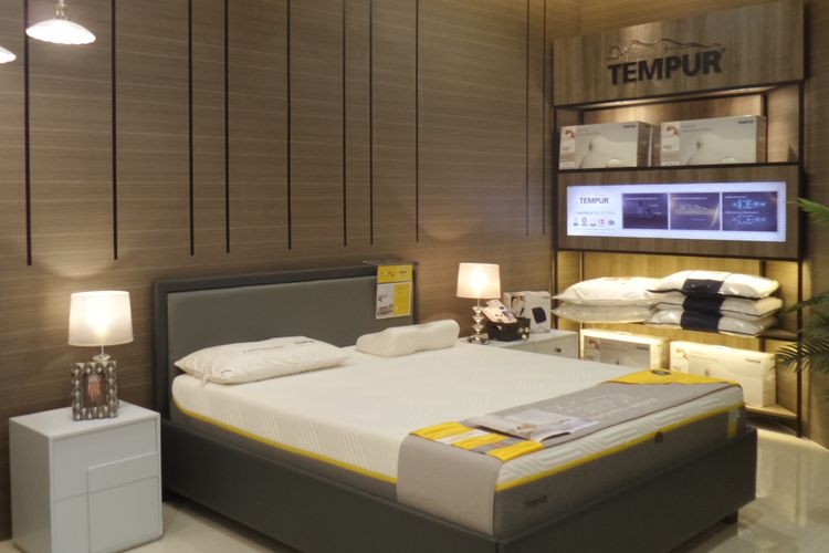 Outlet Sleep & Co Mall Taman Anggrek, Jakarta Barat yang baru diresmikan Kamis (28/3/2019).