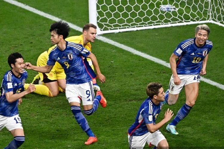 Pertandingan matchday pertama Grup E Piala Dunia 2022 antara Jerman dan Jepang di Khalifa International Stadium, Doha, Qatar, Rabu (23/11/2022) malam WIB.