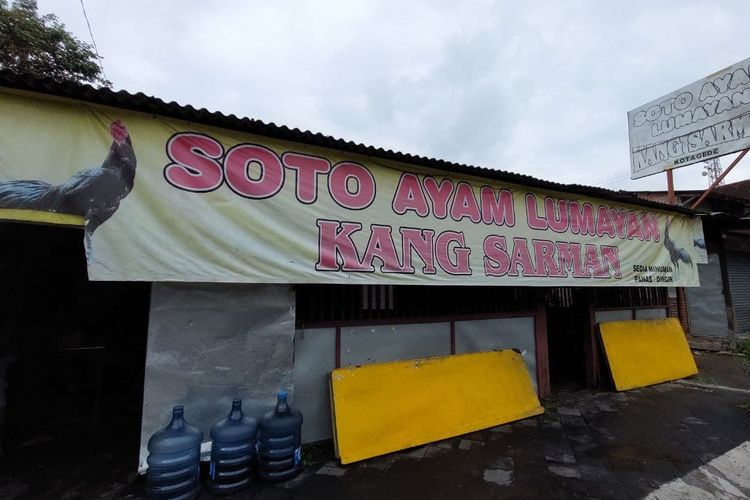 Soto Lenthuk Lumayan Kang Sarman, rekomendasi tempat sarapan enak di Jogja.