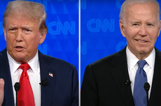 Debat Perdana Pilpres AS 2024 Dimulai, Biden dan Trump Tak Berjabat Tangan