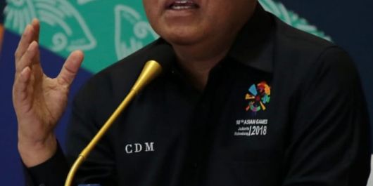 Chef de Mission Indonesia (CdM) untuk Asian Games 2018, Komjen Pol Drs Syafruddin MSi,dalam rapat pimpinan CdM dengan seluruh Pimpinan Cabang Olahraga Asian Games 2018, Kamis, (2/8/2018) di Sekretariat CdM tim Indonesia, STIK PTIK Jalan Tirtayasa No.6 Kebayoran Baru Jakarta Selatan.